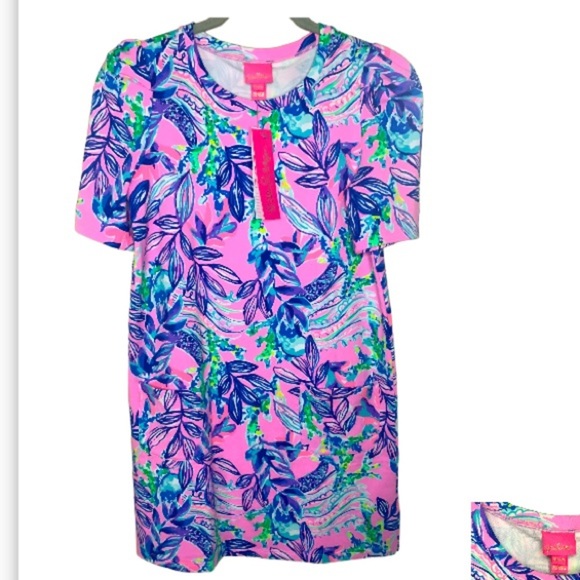 Lilly Pulitzer Other - 𝅺NWT Lilly Pulitzer crew neck short sleeve dress NWT Mini Harriet